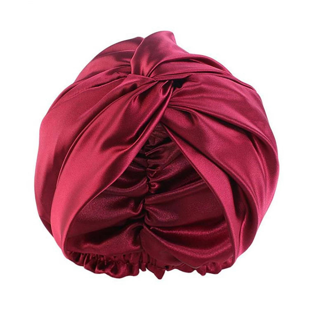 100% Double Silk Sleeping Bonnet