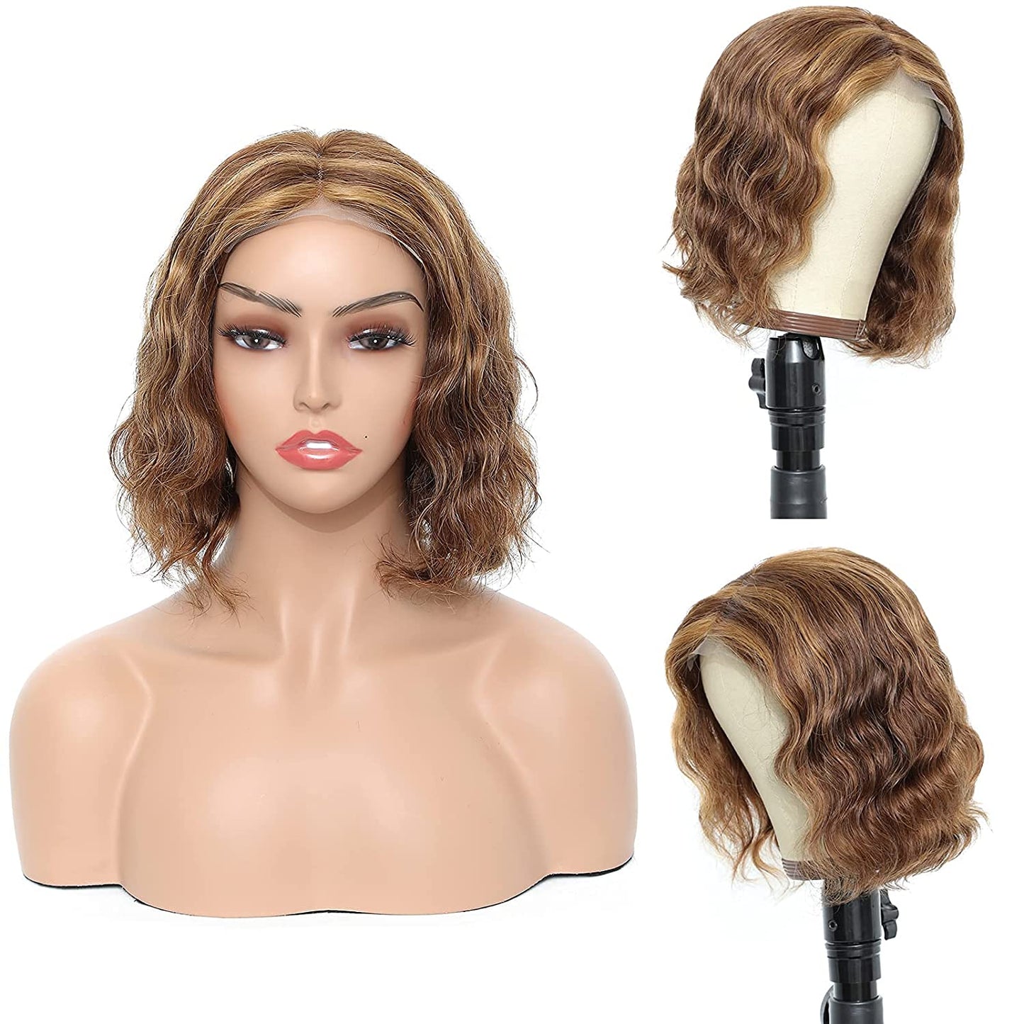 P4/27 14A T Lace BOB Wig Body Wave