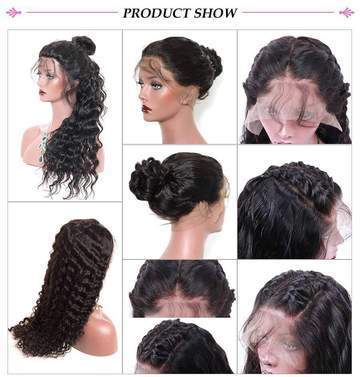 14A 13x4 Frontal Wigs Deep Wave